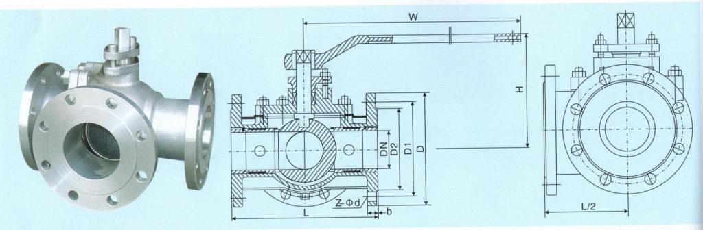 Maintenance method of flange ball valve