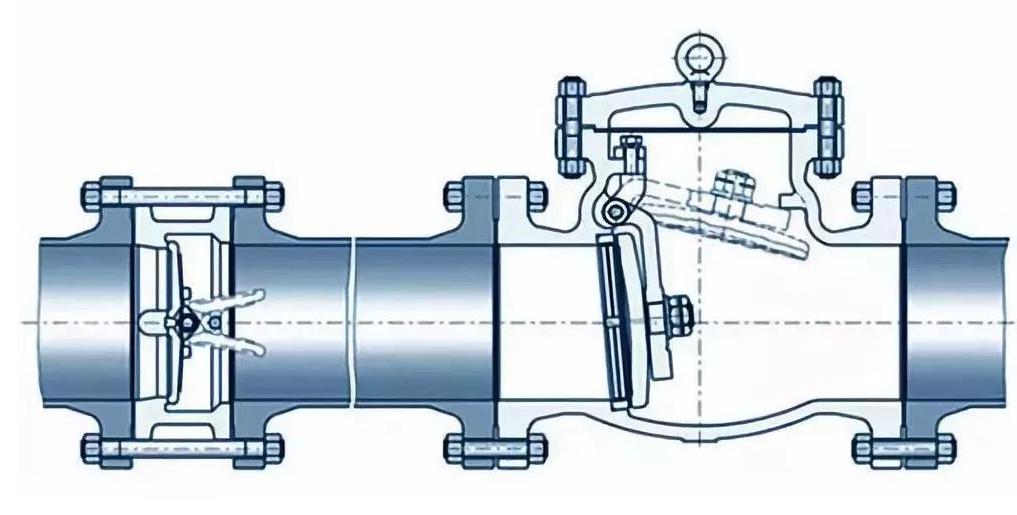 Where should the check valve be installed?