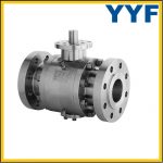 Trunnion mounted forged ball valve 3 PC body class 600 Flanged