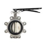 Triple eccentric/Offset metal to metal seat wafer Lug Butterfly Valve