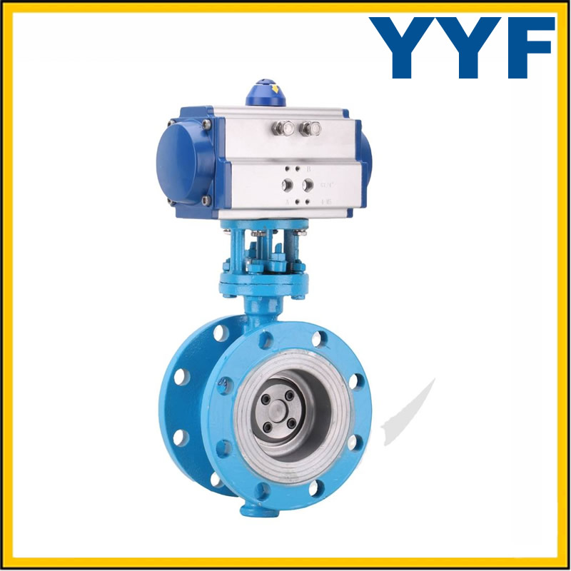 High temperature triple eccentric butterfly valve