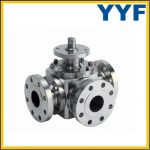 Y pattern 3 way ball valve with stainless steel