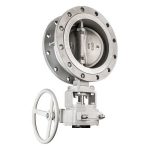 Flange type butterfly valve with multi spline stem design