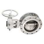 Flange type butterfly valve with multi spline stem design