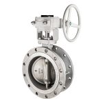 Flange type butterfly valve with multi spline stem design