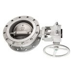 Flange type butterfly valve with multi spline stem design