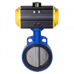 Electric Actuated CL150 Butt welded WCB Triple Offset Butterfly Valves