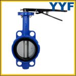 Wafer type carbon steel butterfly valve Class150 DN350