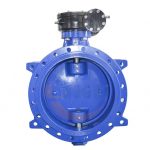 High pressure metal to metal WCB butterfly valve 300LB