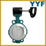 Worm Gear PN10 DN800 Carbon Steel Wafer Butterfly Valve