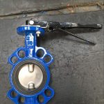 Bare Shaft Cast iron Wafer Butterfly Valve DN150