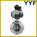 Worm Gear WCB Flange Triple Eccentric Butterfly Valve