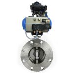 Worm Gear WCB Flange Triple Eccentric Butterfly Valve