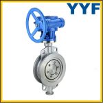 Electrical CF8 Wafer Triple Eccentric Butterfly Valve