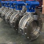 WCB PN16 DN150 Flange triple offset Butterfly Valve