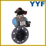 Fully metal seated butterfly Valves with Pneumatic operated