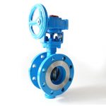 Worm Gear QT450 Flange Triple Eccentric Butterfly Valve