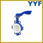 Lug type metal to metal renewable seat butterfly valve with special material 5A