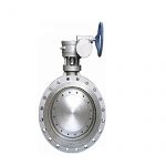 Worm Gear QT450NiCr Flange Triple Eccentric Butterfly Valve