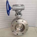 Worm Gear QT450NiCr Flange Triple Eccentric Butterfly Valve