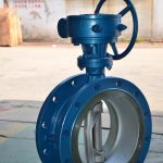 Worm Gear QT450NiCr Flange Triple Eccentric Butterfly Valve