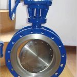 Worm Gear QT450NiCr Flange Triple Eccentric Butterfly Valve