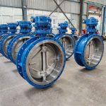 Wholly Metal to Metal Flange Triple Offset Butterfly Valve with Gear Box