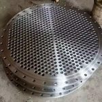 Machining Custom Forged Baffle Flange Stainless steel flange tube sheet flange for heat exchanger