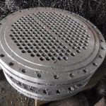 Machining Custom Forged Baffle Flange Stainless steel flange tube sheet flange for heat exchanger