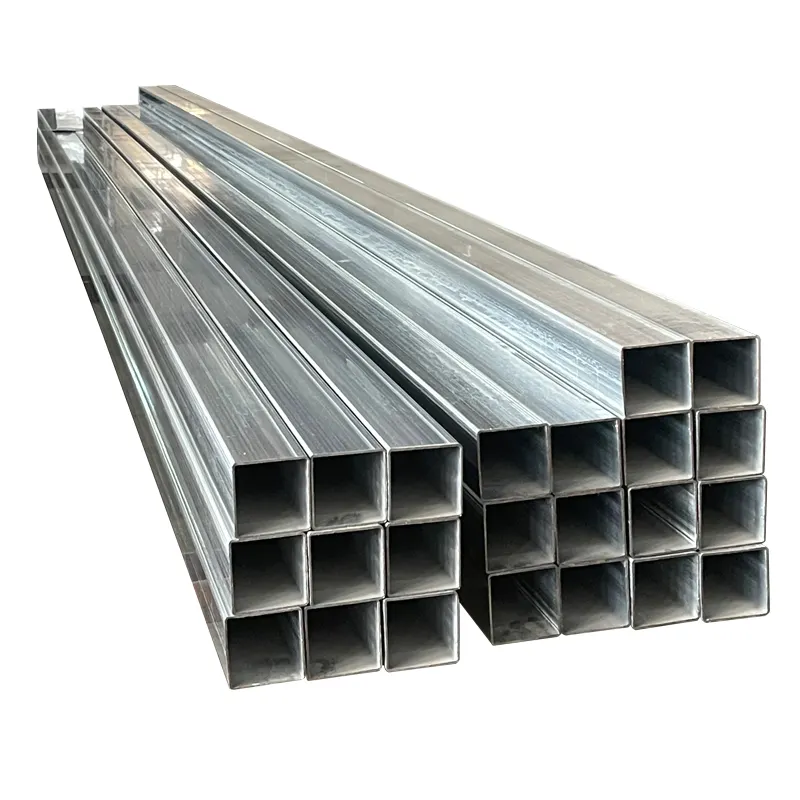 Q235B carbon steel galvanized erw welded square pipe square tube box bar iron pipe price 25*25*1.4