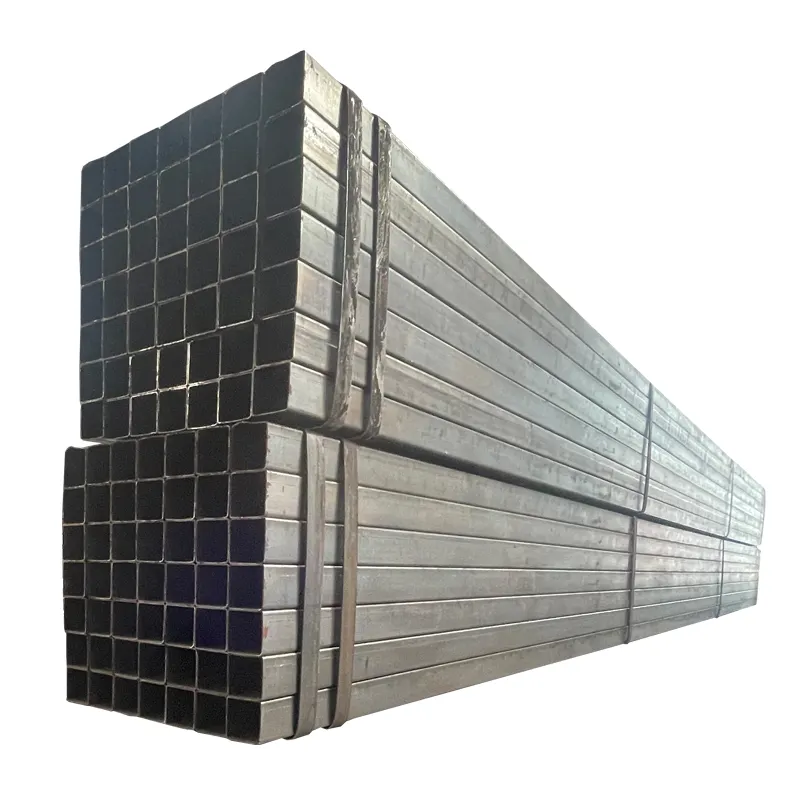 Q235B carbon steel galvanized erw welded square pipe square tube box bar iron pipe price 25*25*1.4