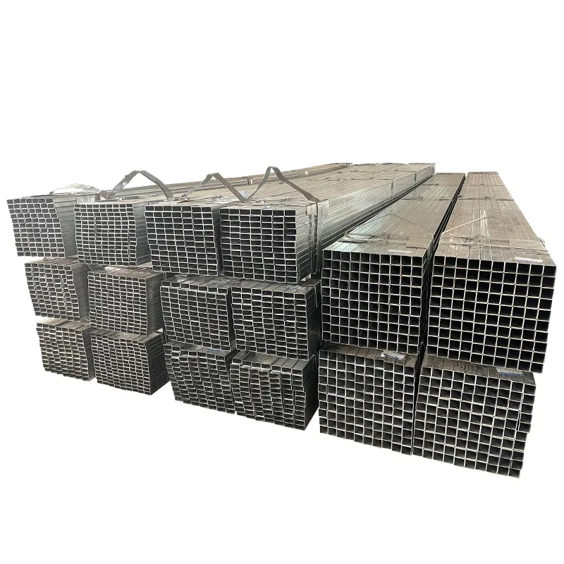 Q235B carbon steel galvanized erw welded square pipe square tube box bar iron pipe price 25*25*1.4