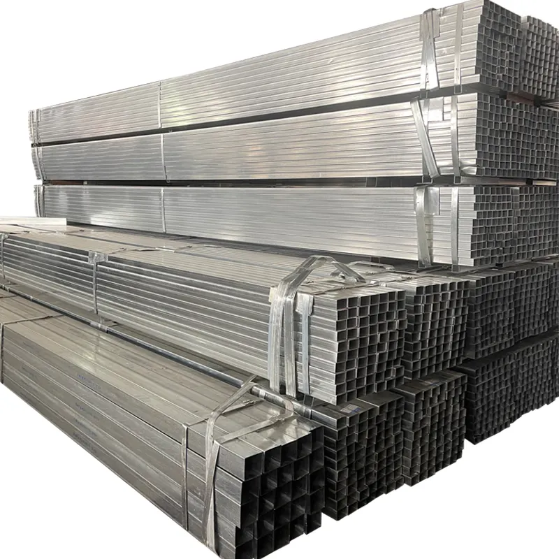 Q235B carbon steel galvanized erw welded square pipe square tube box bar iron pipe price 25*25*1.4