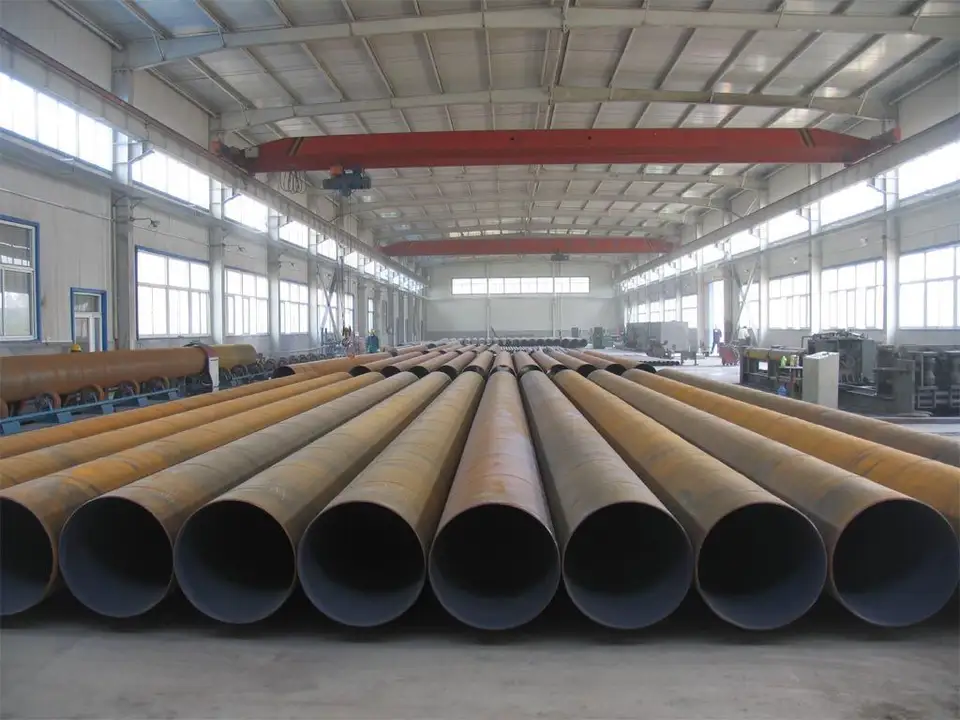 Fluid pipe SSAW welded steel pipe used for water well casing pipe ,Low pressure fluid erw spiral steel tube